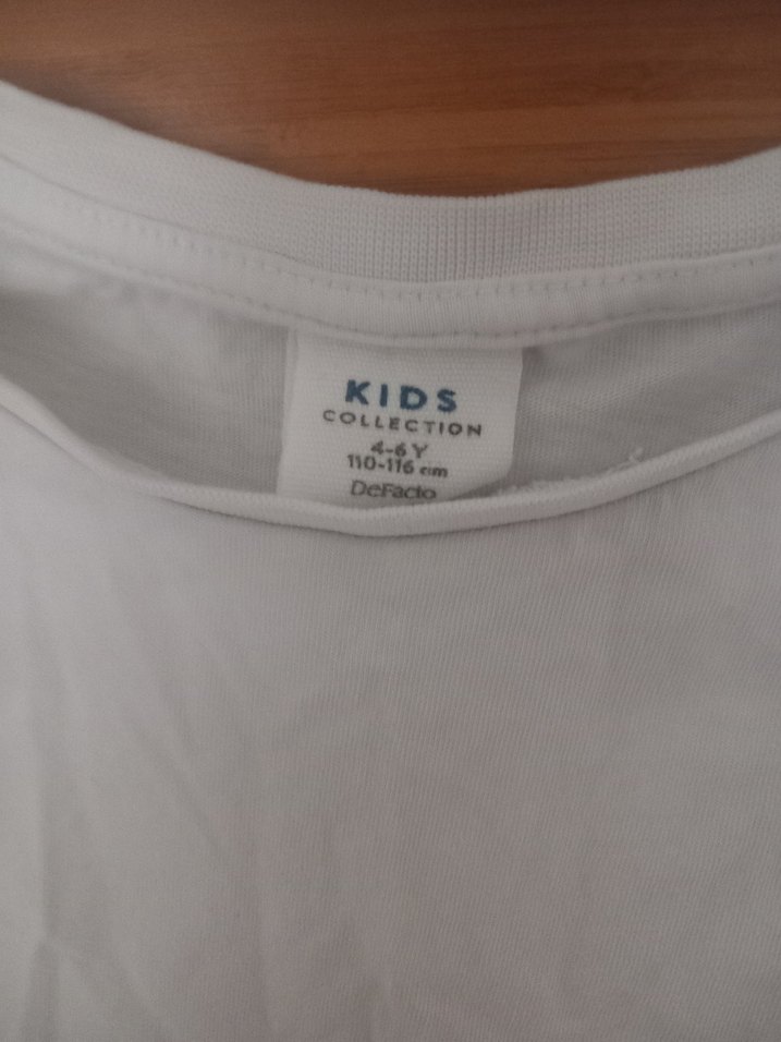 Kız Çocuk Beyaz Uzun Kollu Tişört - Görsel 2