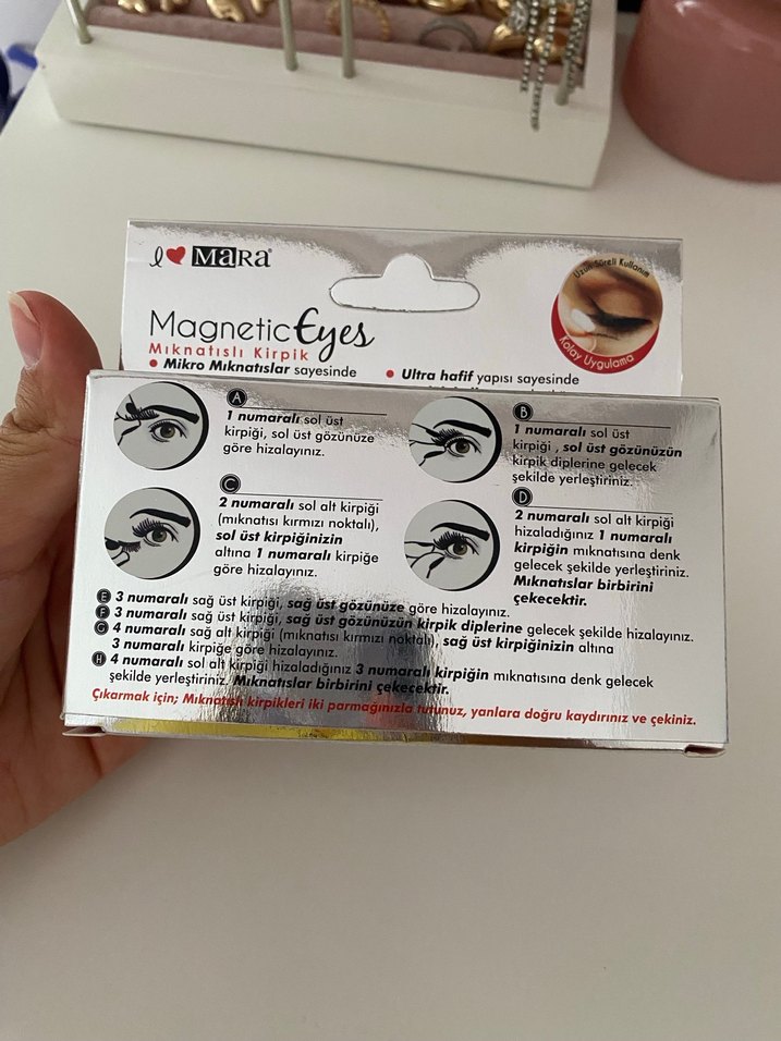 MaRa mıknatıslı Kirpik Seti - Görsel 2
