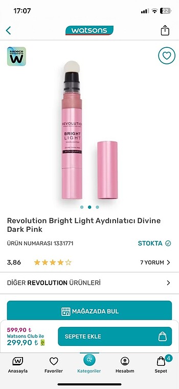  Beden Renk Revolution highlighter