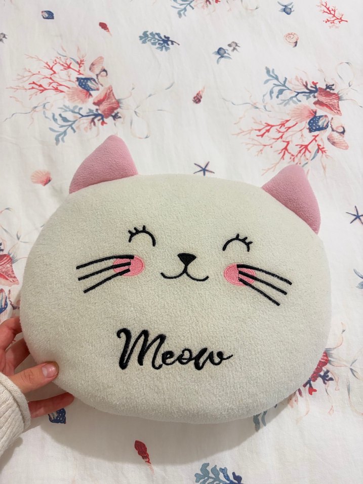 Peluş kedi yastık - Görsel 2