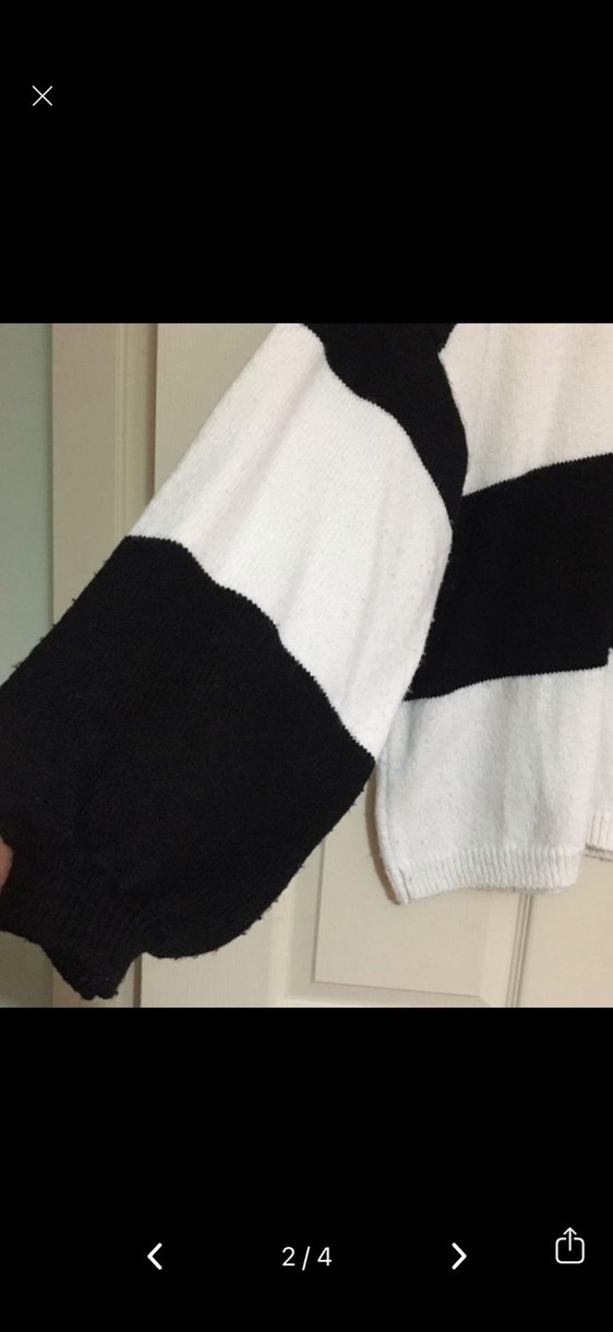 Stradivarius Balon Kollu örme kazak - Görsel 2