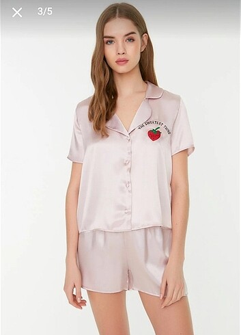 Saten pijama takımı