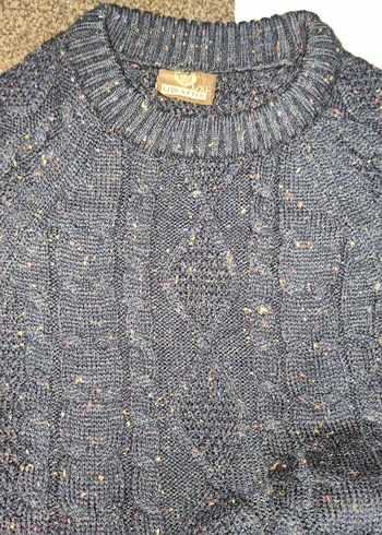 Lacivert Triko Midi Kadın Kazak - Görsel 2