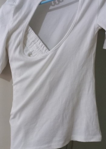 Beyaz Yarım Kollu arkası acik zincirli bayan eşofman Takimi - Görsel 2