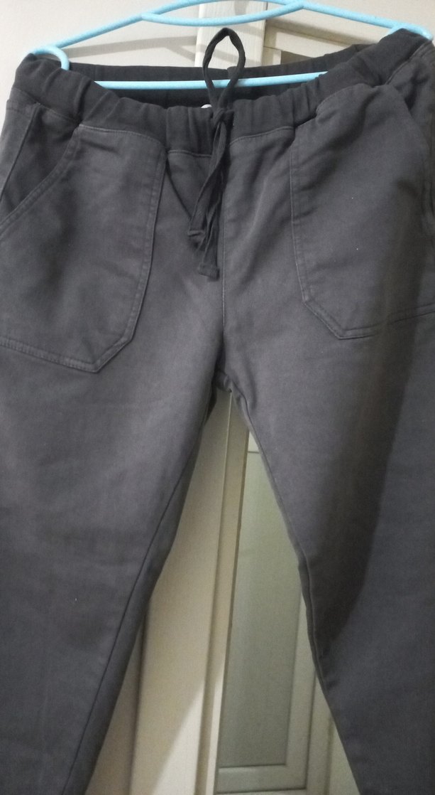 füme renk kargo tarzı Pantolon cepli paça lastikli M beden - Görsel 2