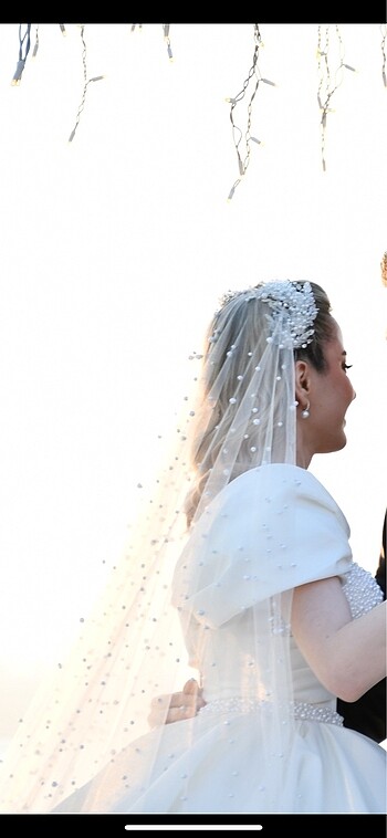 TAFTA SATEN İNCİLİ GELİNLİK - Görsel 6