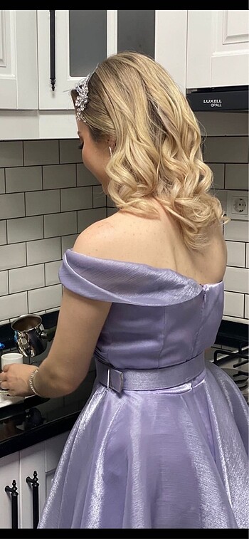 CENGİZ AKTÜR LİLA ELBİSE - Görsel 4