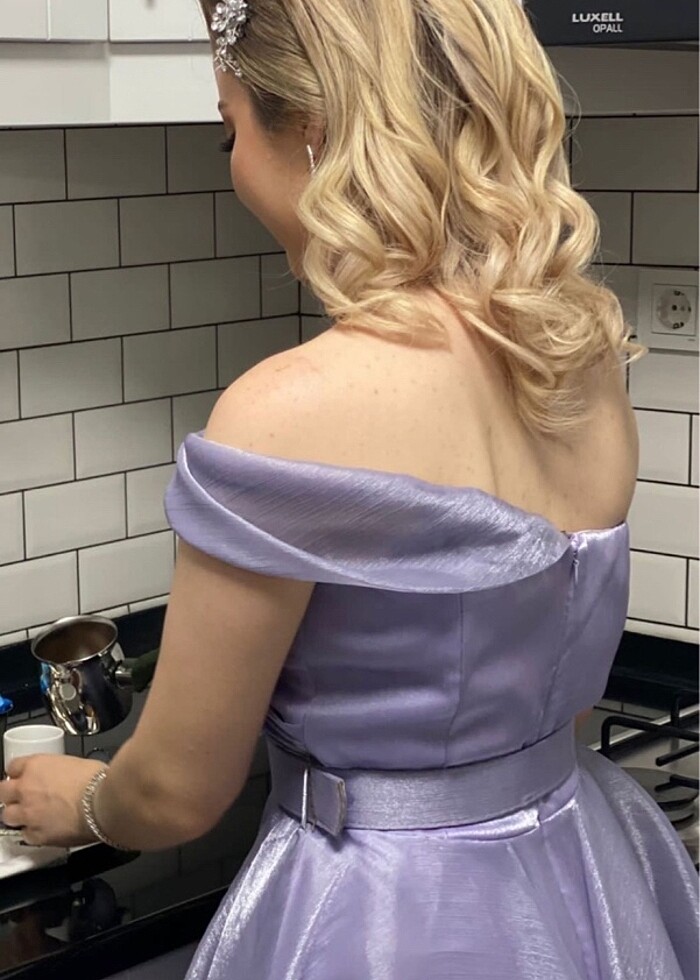 CENGİZ AKTÜR LİLA ELBİSE - Görsel 4