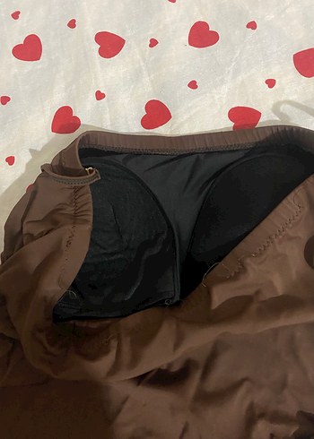 Kahverengi İp Askılı Kadın Mayo - Görsel 3