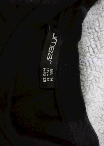 Kız Çocuk Siyah Baskılı Kısa Kollu Tişört - Görsel 2