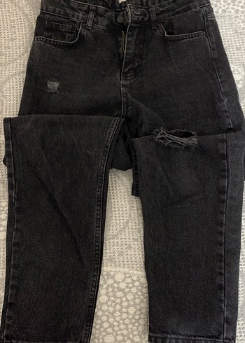 Siyah yirtmacli kadin pantolon - Görsel 2