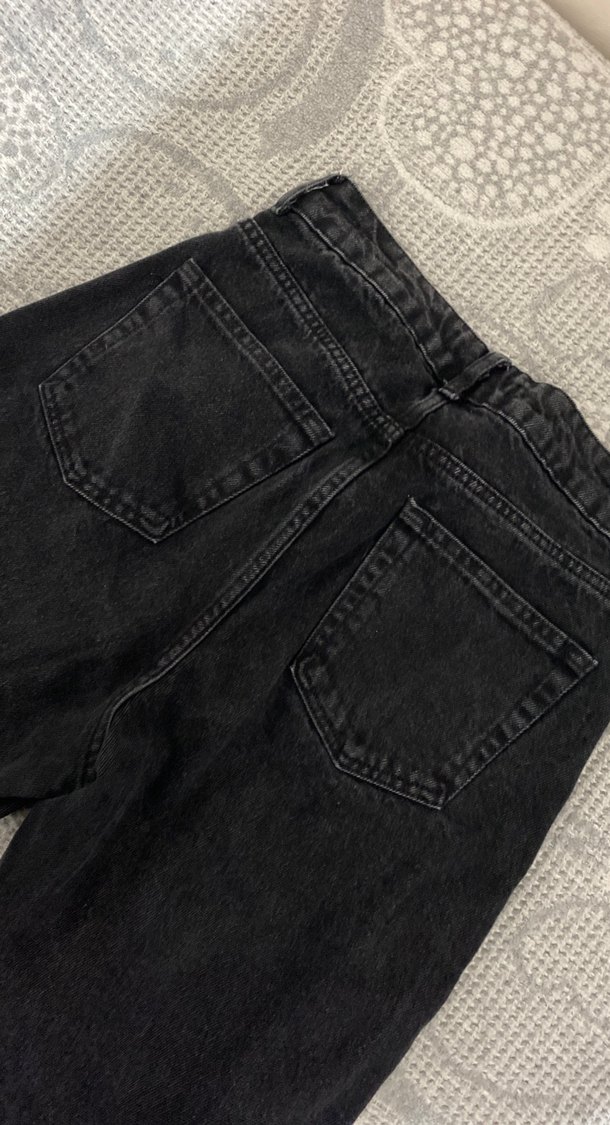 Siyah yirtmacli kadin pantolon - Görsel 3