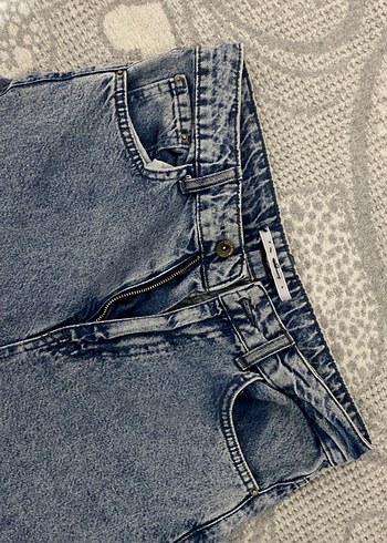 Kadın Mavi Regular Fit Midi Kot Pantolon Ambar - Görsel 2