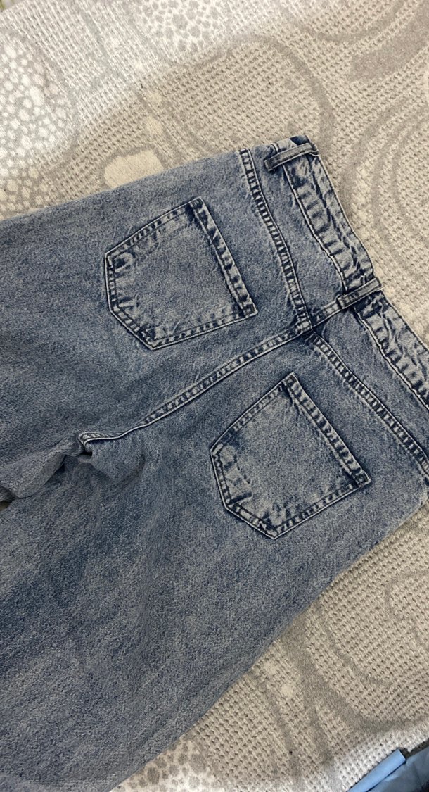 Kadın Mavi Regular Fit Midi Kot Pantolon Ambar - Görsel 3