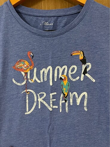 xs Beden mor Renk Mavi T-shirt