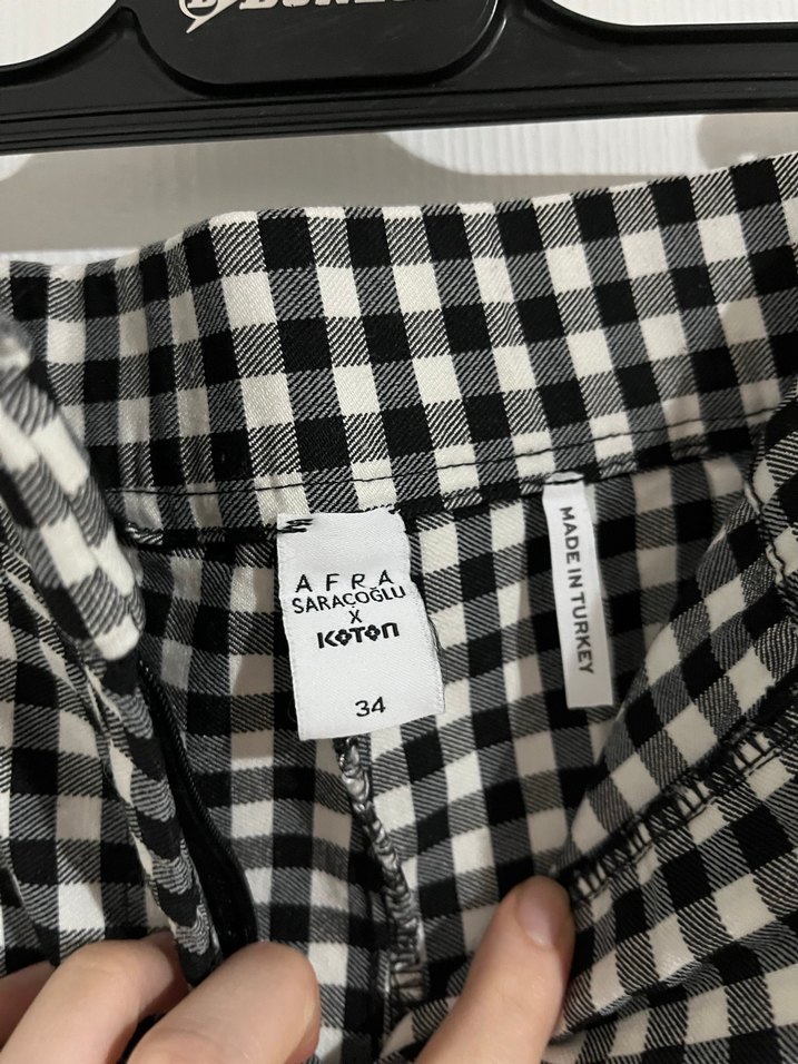 Kareli pantolon - Görsel 3