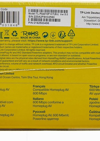 TP-Link TL-PA4010PKIT, AV600 AC Güç Soketli Powerline Adaptör - Görsel 5