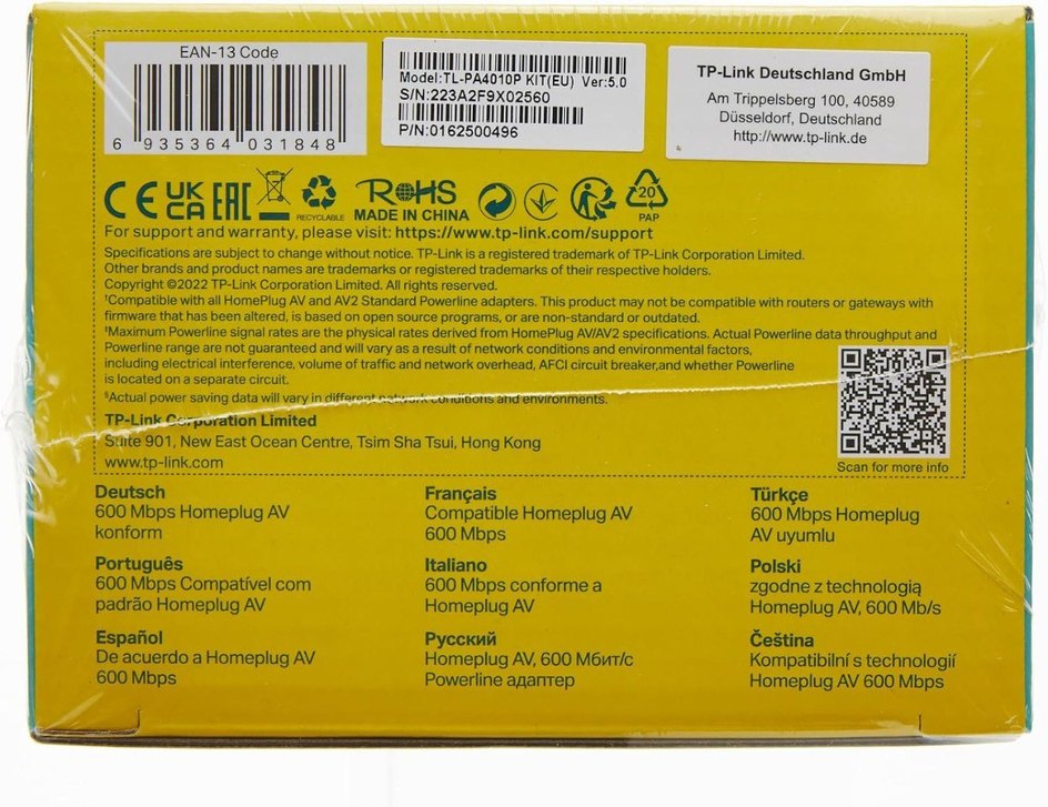 TP-Link TL-PA4010PKIT, AV600 AC Güç Soketli Powerline Adaptör - Görsel 5