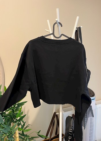 River Island Siyah Baskılı Kadın Sweatshirt