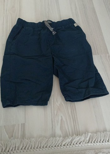 Erkek çocuk lacivert Loose Fit Kot Şort - Görsel 2