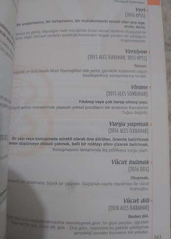  ÖSYM'nin Paragraf Kelimeleri Sınav Hazırlık Kitabı