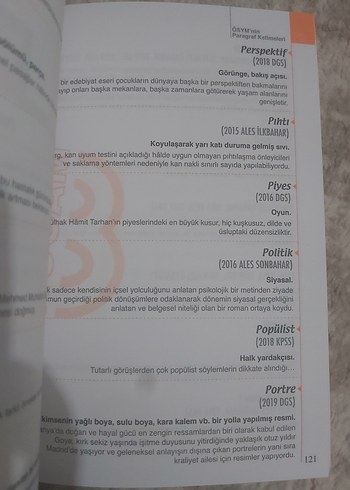  Beden Renk ÖSYM'nin Paragraf Kelimeleri Sınav Hazırlık Kitabı