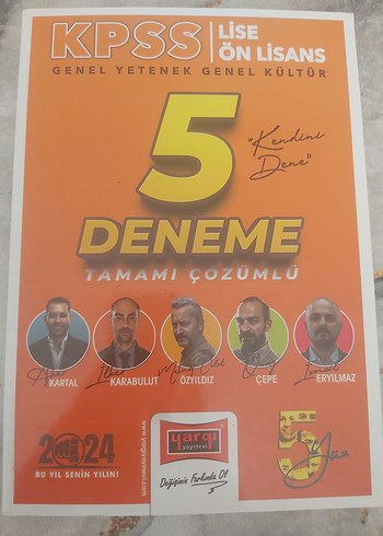 KPSS Ön Lisans 5 Deneme Sınavı Çözümüyle