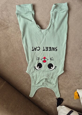 Düğmeli Uzun Kollu Erkek Bebek Body - Görsel 3