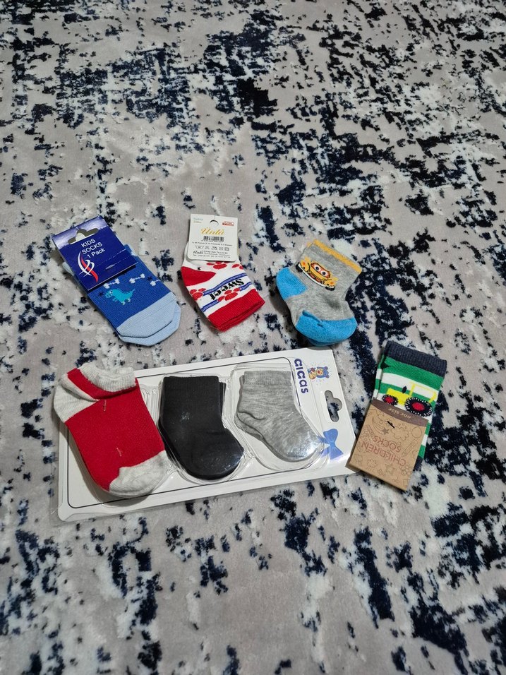 Erkek Çocuk Çok Renkli Baskılı Çorap Seti - Görsel 2