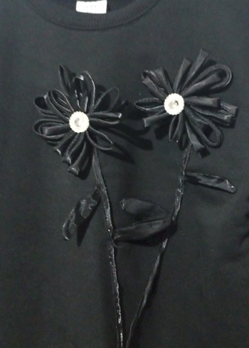 Siyah Kiz cocuk Sweatshirt - Görsel 11