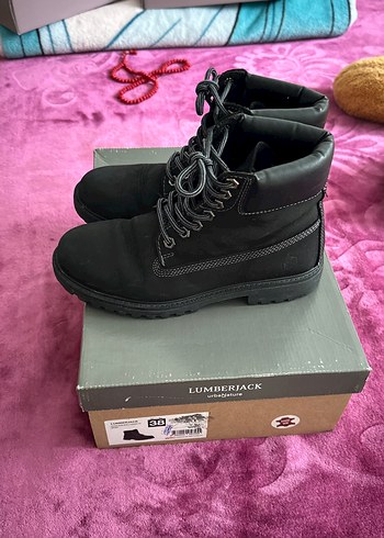 Lumberjack Siyah  bot  nünivers  38 numara. Bir kere giyildi - Görsel 2