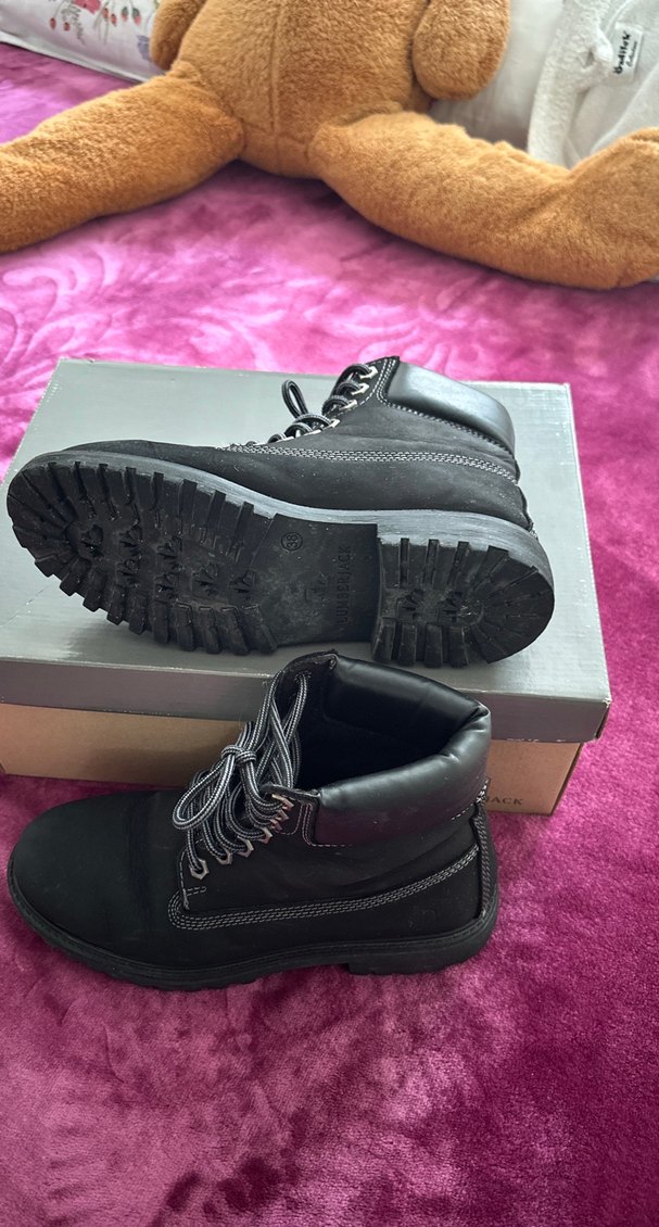 Lumberjack Siyah  bot  nünivers  38 numara. Bir kere giyildi - Görsel 3