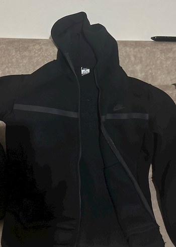 Erkek Siyah Fermuarlı  hırka - Görsel 2