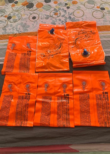 Çocuk Can Simidi Kollukları Turuncu Baskılı - Görsel 3