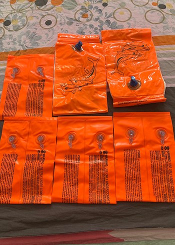 Çocuk Can Simidi Kollukları Turuncu Baskılı - Görsel 2