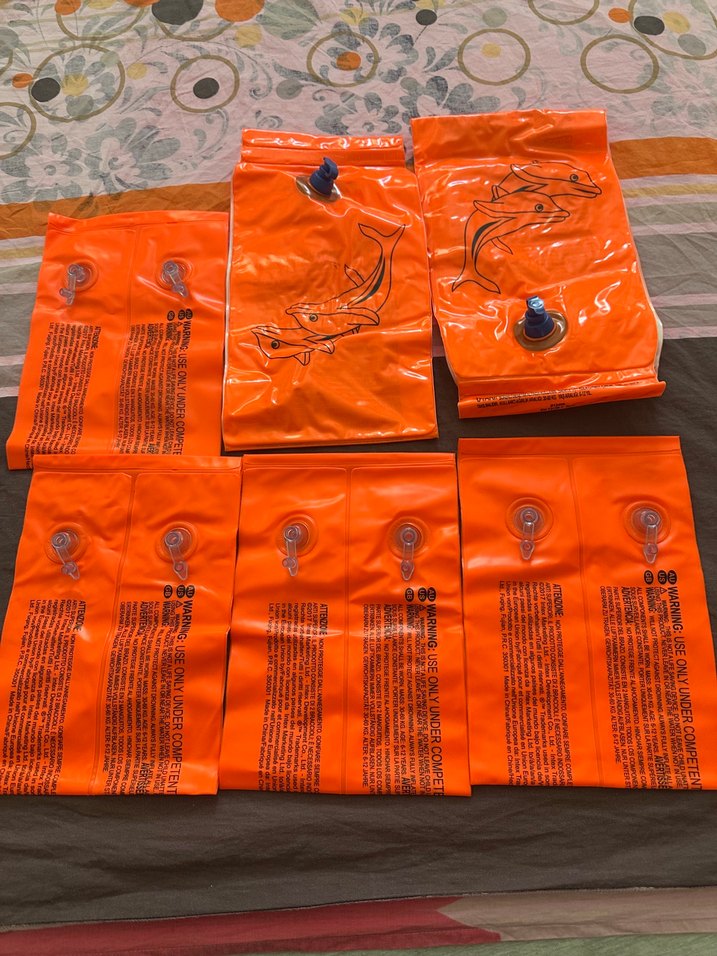 Çocuk Can Simidi Kollukları Turuncu Baskılı - Görsel 2