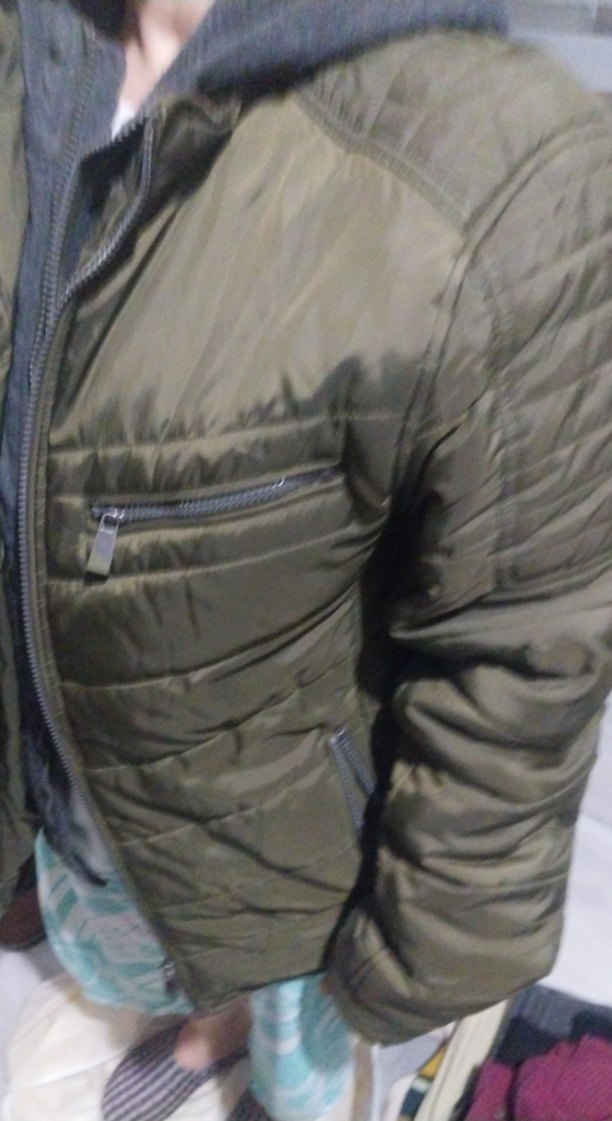 Gri Fermuarlı erkek Ceket - Görsel 2