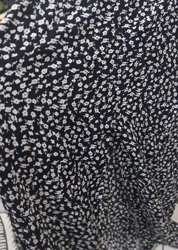 Siyah V Yakalı Midi Kadın Elbise - Görsel 2