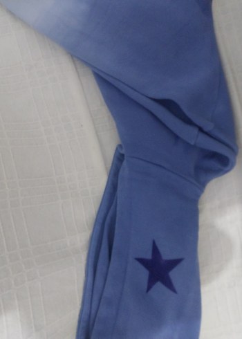 Mavi Batik Desenli Kadın Sweatshirt - Görsel 3