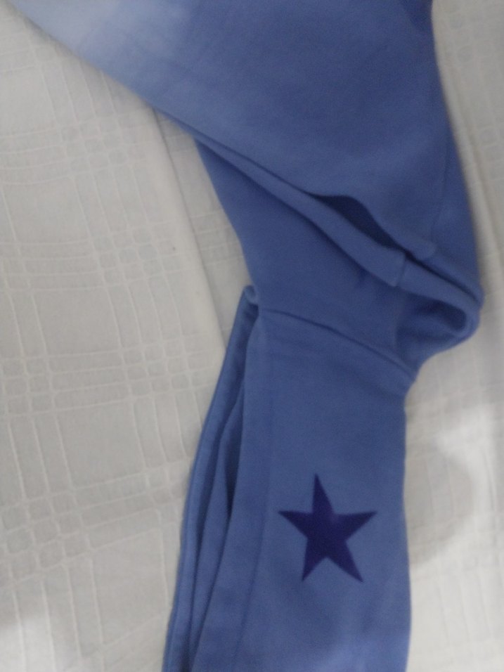 Mavi Batik Desenli Kadın Sweatshirt - Görsel 3