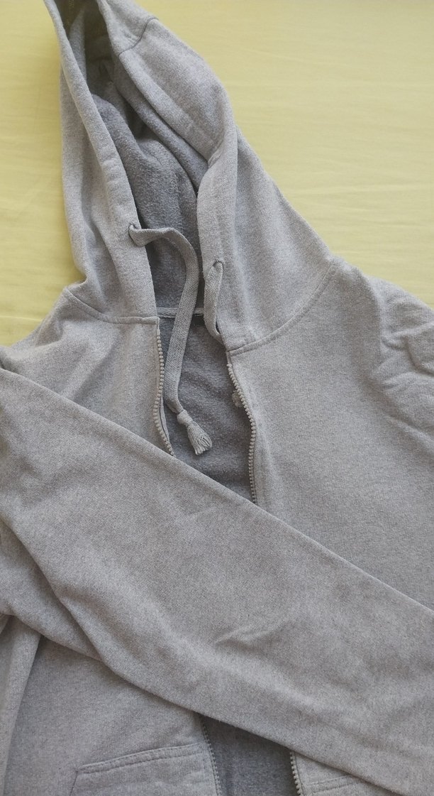 Gri Fermuarlı Erkek Polar Sweatshirt - Görsel 2