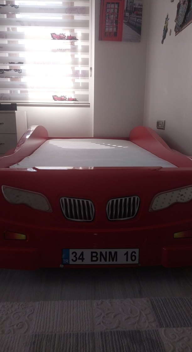 Kırmızı Araba Tasarımlı Çocuk Yatağı - Görsel 2