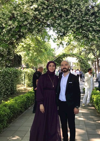 Mor tesettür elbise - Görsel 3