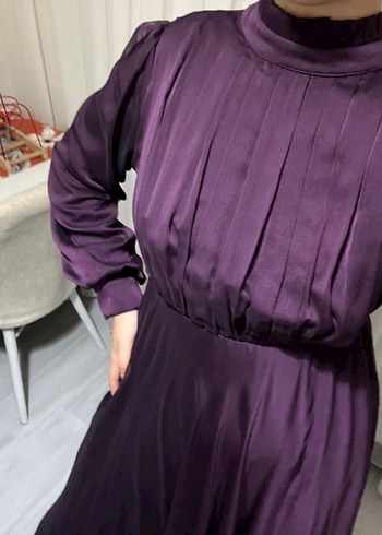 Mor tesettür elbise - Görsel 2
