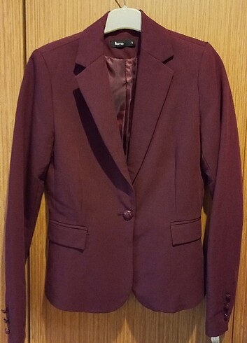 Bordo Blazer Ceket