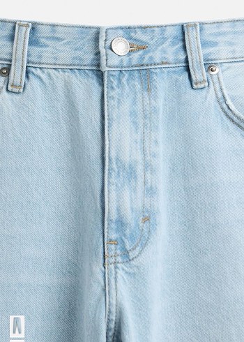 Beyaz Erkek Normal Kesim Denim Pantolon - Görsel 3