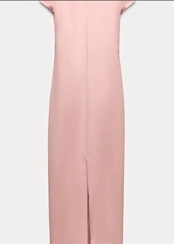 Pembe Straplez Uzun Elbise - Görsel 3