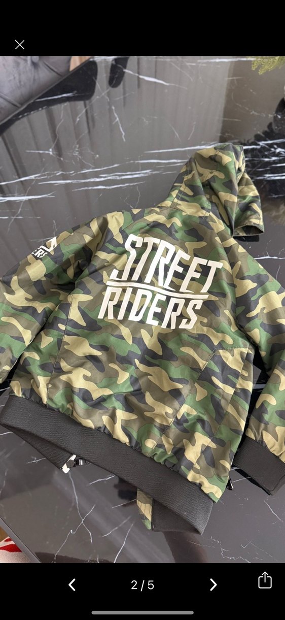 Erkek Kamuflaj Kapüşonlu Fermuarlı Ceket - Görsel 3