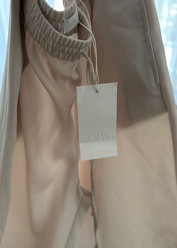 Bej Kuşaklı Rahat Kadın Pantolon - Görsel 3