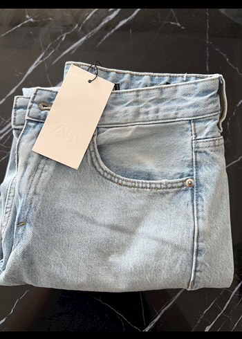 Mavi Pastel Renk Midi Boy erkek Kot Pantolon - Görsel 2